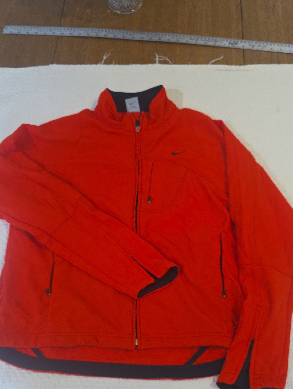 Nike Sphere Dry Women's Active Athletic Jacket Bright Dark Orange Red Color
